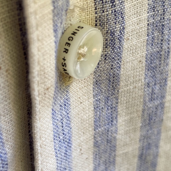 Singer + Sargent Chambray Striped Shirt - Picture 5 of 5